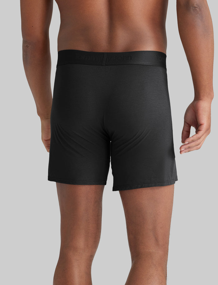 Second Skin Relaxed Fit Boxer 6" (6-Pack)::Dress Blues/Turbulence/Black