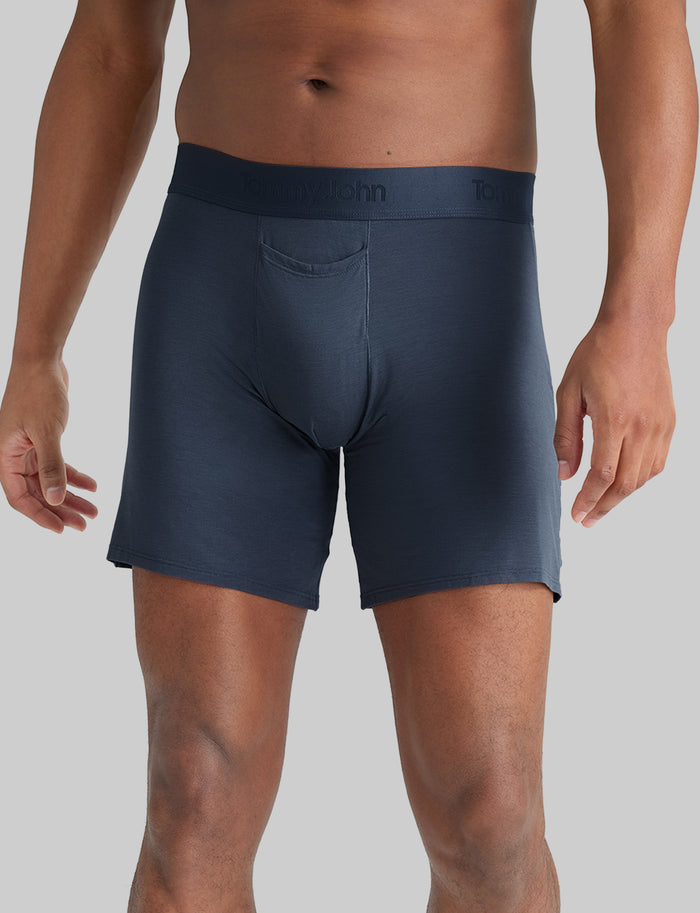 Second Skin Relaxed Fit Boxer 6"::Dress Blues