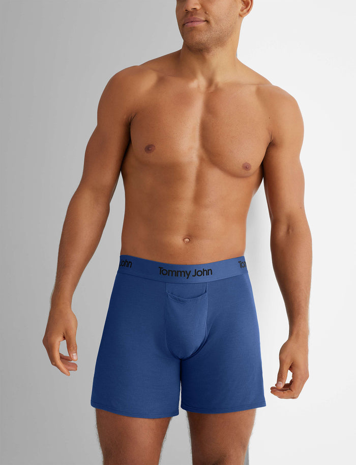 Second Skin Relaxed Fit Boxer 6"::Blue Quartz
