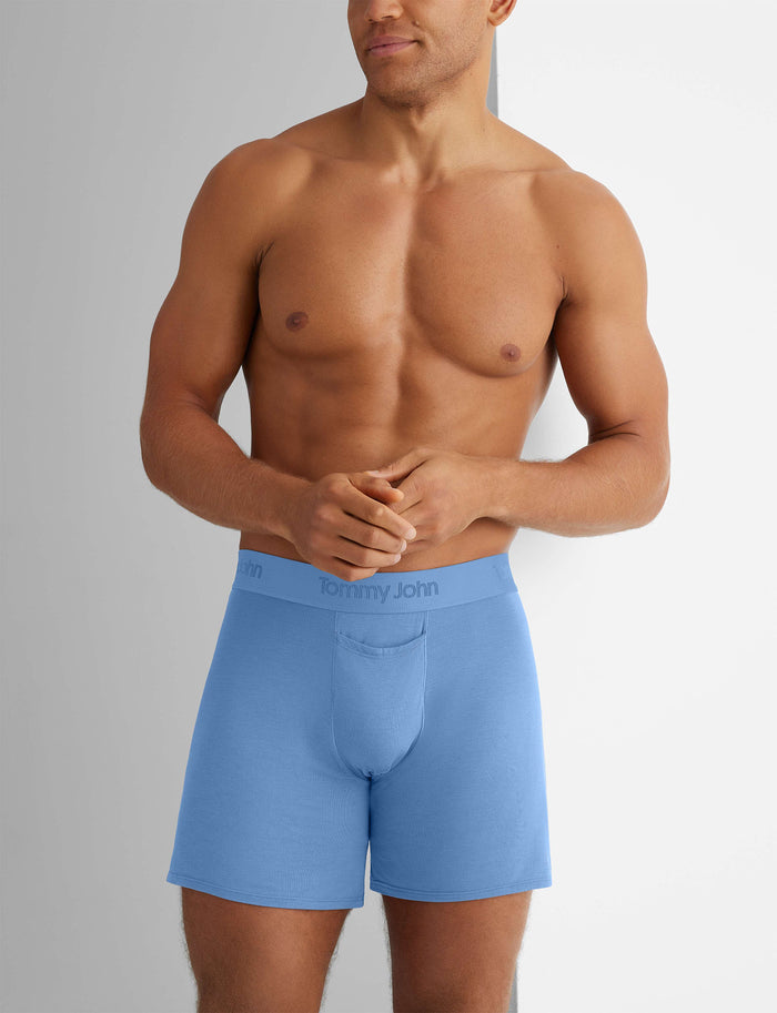 Second Skin Relaxed Fit Boxer 6"::Della Robbia Blue