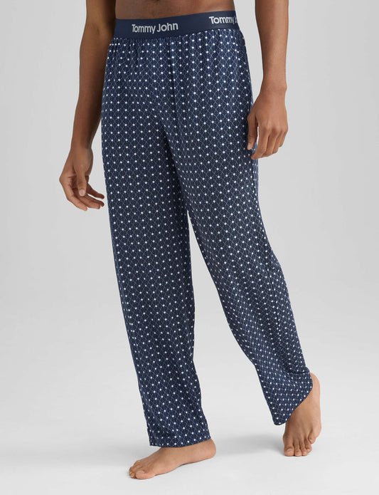Second Skin Sleep Pant::Dress Blues Geo Putter