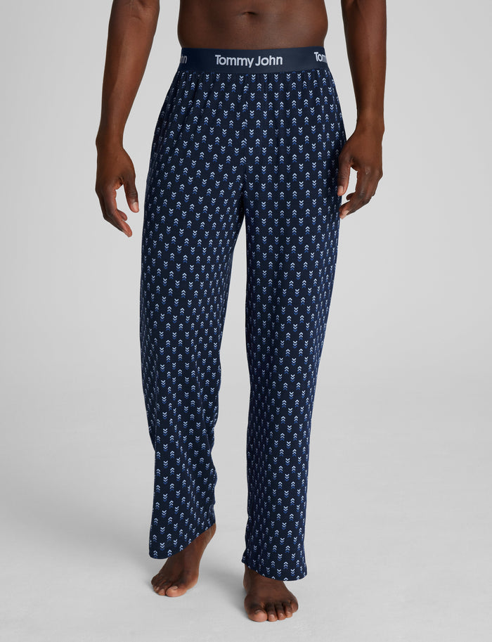 Second Skin Sleep Pant::Dress Blues Dashing Chevron
