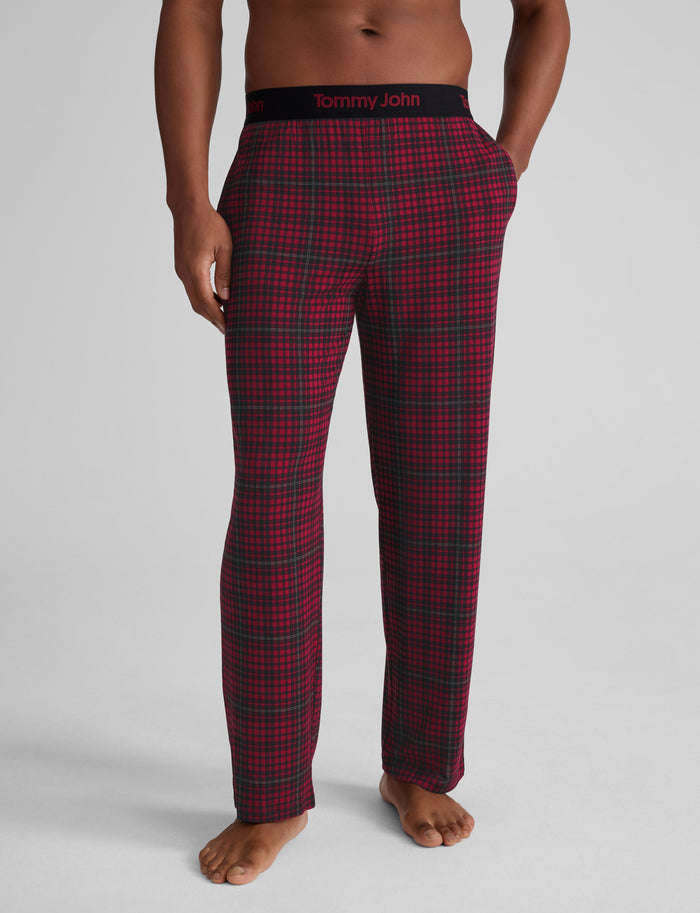 Second Skin Sleep Pant::Rhubarb Flannel