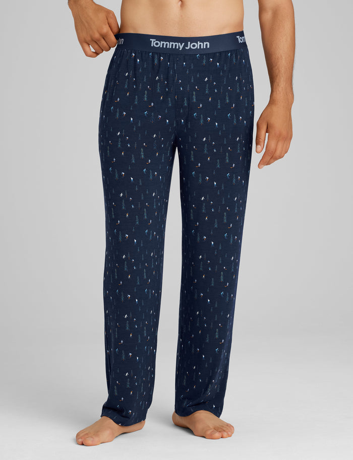 Second Skin Sleep Pant::Dress Blues Ski Mountain