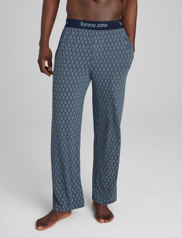 Second Skin Sleep Pant::Vintage Indigo Linear Trees