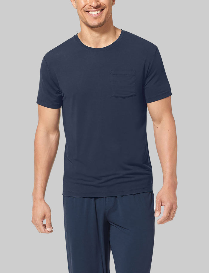 Second Skin Sleep Pocket Tee::Dress Blues
