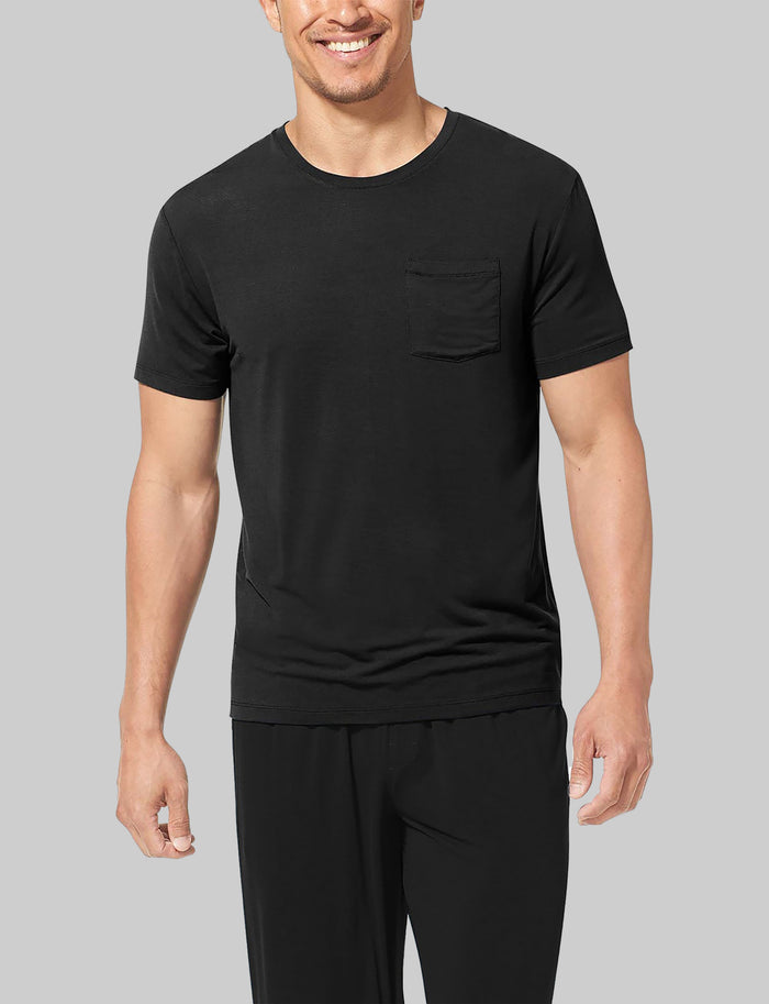 Second Skin Sleep Pocket Tee::Black