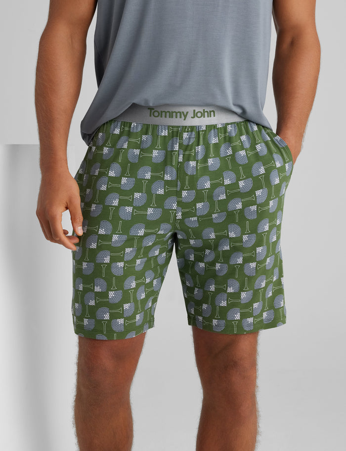 Second Skin Sleep Short::Bronze Green Golf Tee Time