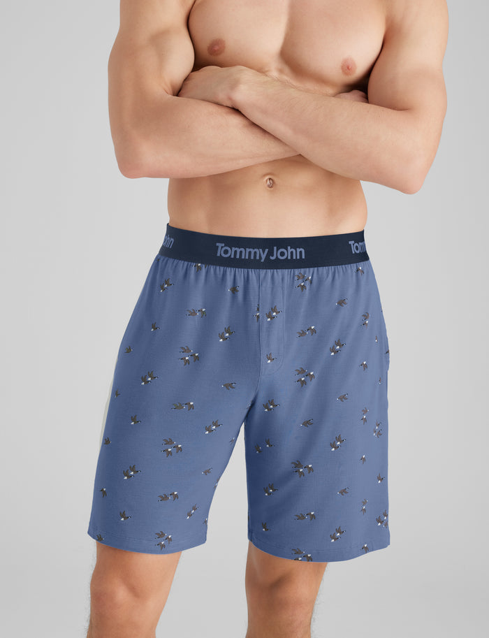 Second Skin Sleep Short::Colony Blue Flying South