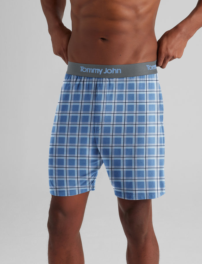 Second Skin Sleep Short::Ebb and Flow Shifting Plaid