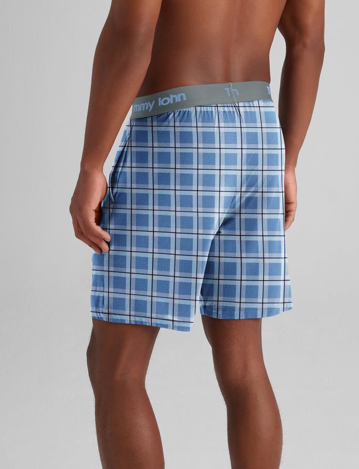 Second Skin Sleep Short::Ebb and Flow Shifting Plaid