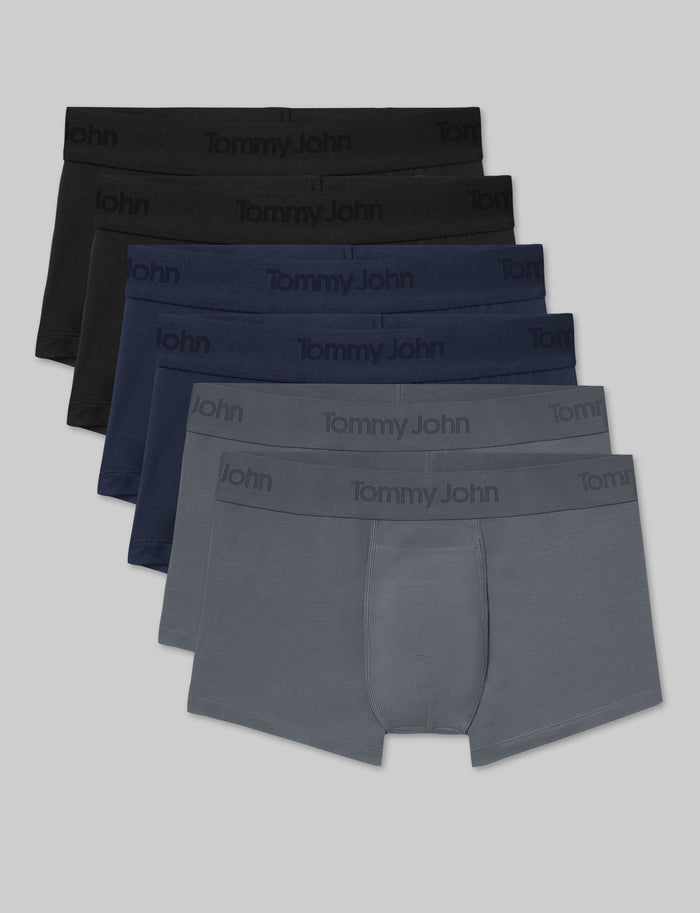 Second Skin Square Cut 2" (6-Pack)::Black/Dress Blues/Turbulence