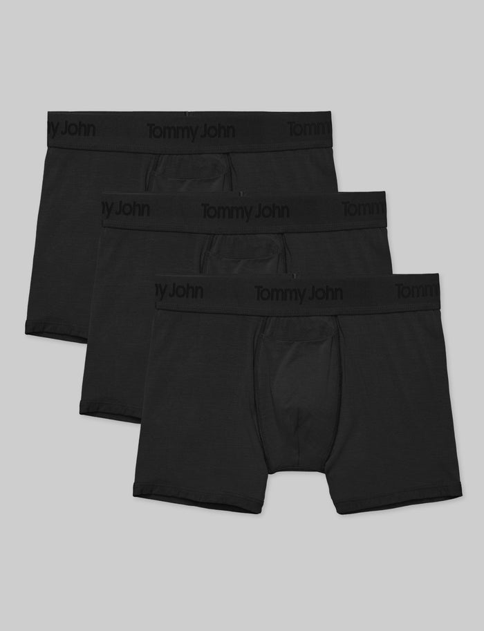 Second Skin Trunk 4" (3-Pack)::Black