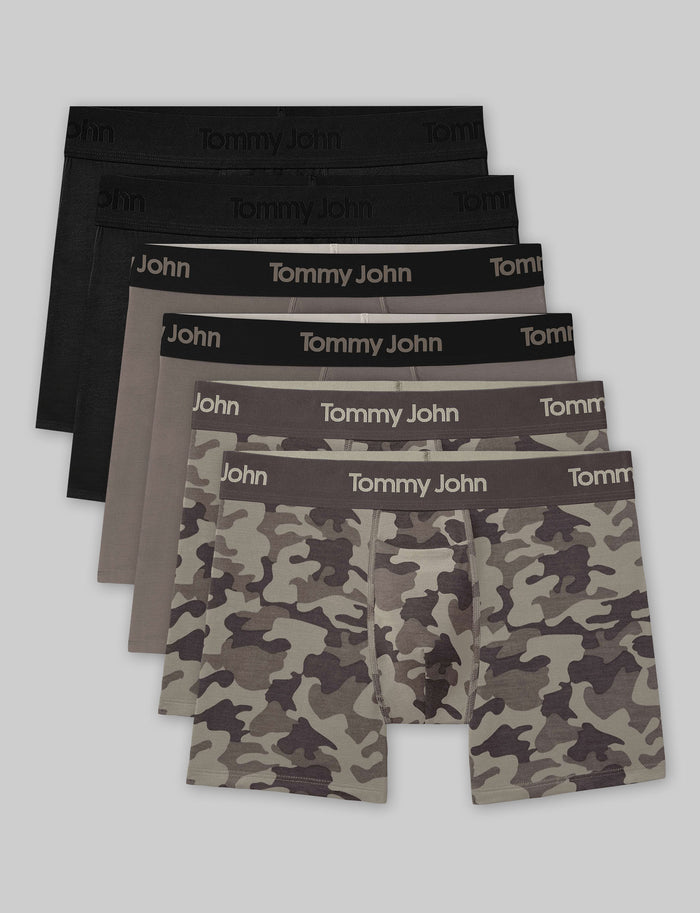 Second Skin Trunk 4" (6-Pack)::Black/Falcon/Falcon Camo