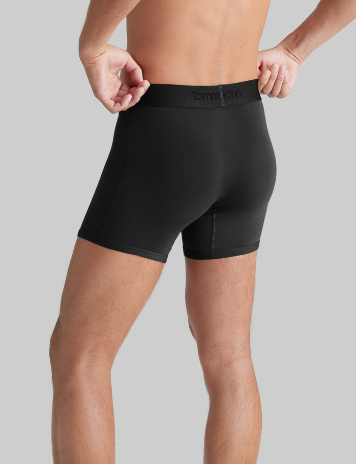 Second Skin Trunk 4" (6-Pack)::Black/Dress Blues/Turbulence Grey