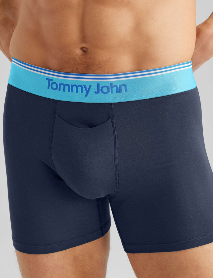 Second Skin Trunk 4"::Dress Blues/River Blue Coastal WB