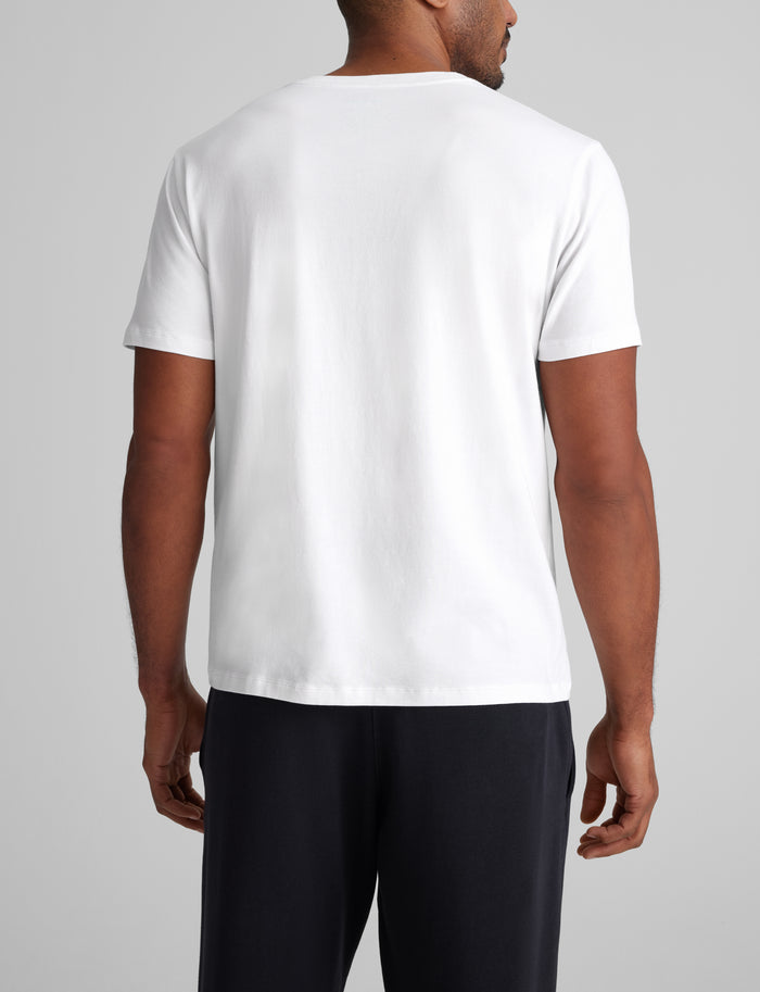 Second Skin V-Neck Tee (3-Pack)::Black/White/Dress Blues