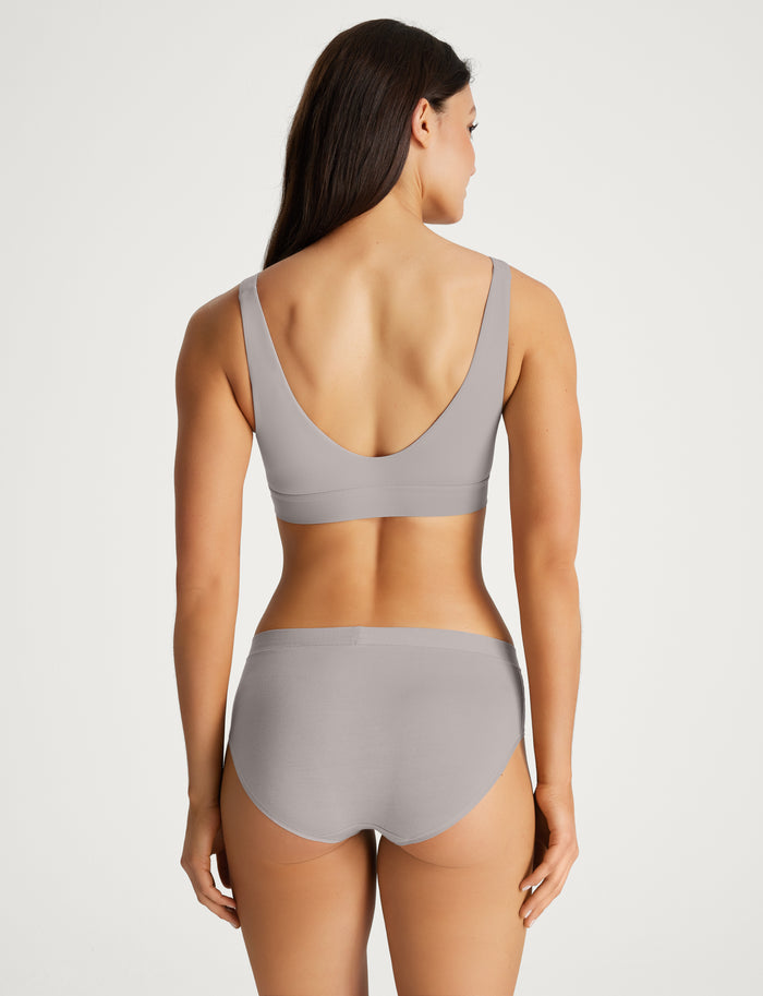 Second Skin Wireless T-Shirt Bra & Pullover V-Neck Bra (2-Pack)::Black/Ashes of Roses