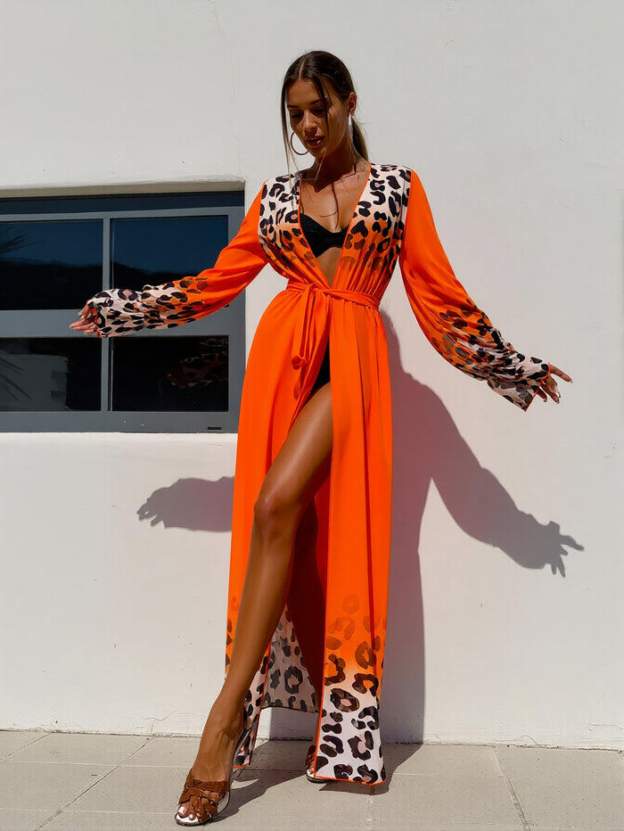 Sexy 3 Piece Swimsuits for Women Bikini Sets and Cover Up Cutout Sleeveless Halter Sheer Mesh Maxi Dress