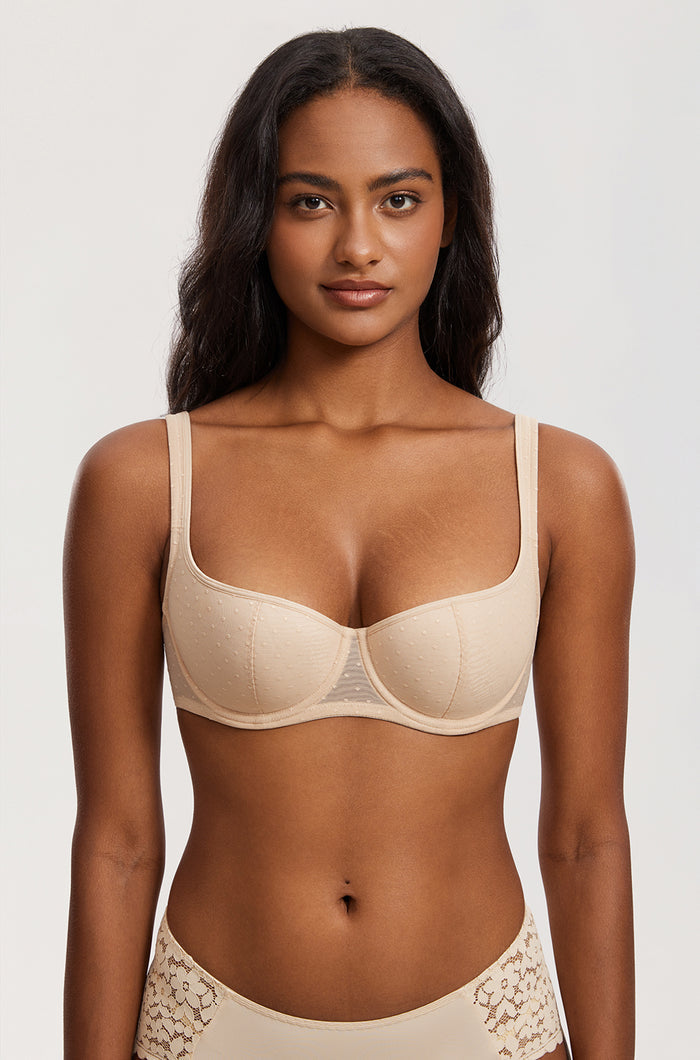 Sexy Lightly Padded Balconette Bra
