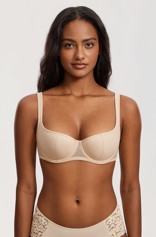 Sexy Lightly Padded Balconette Bra