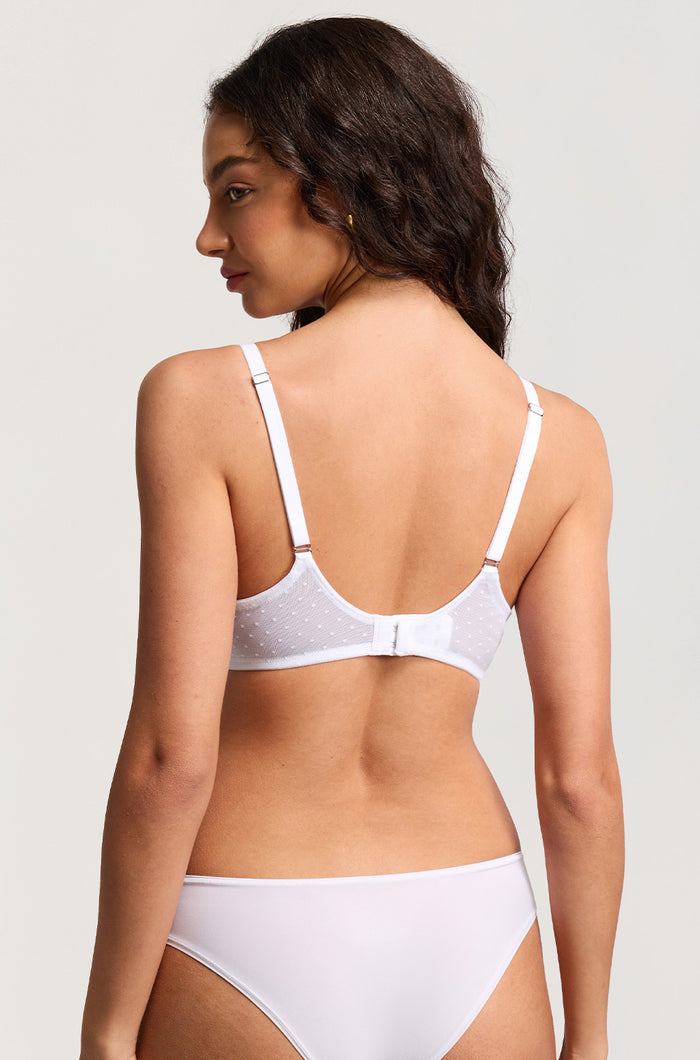 Sexy Mesh Dotted Demi Bra