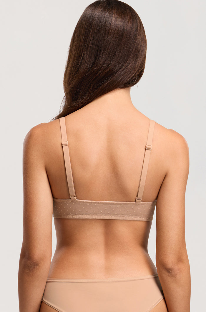 Sexy Mesh dotted Front Closure Bra
