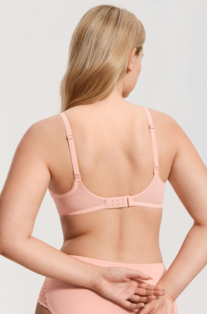 Women's Sexy Mesh Lace Balconette Bra Peachy Keen