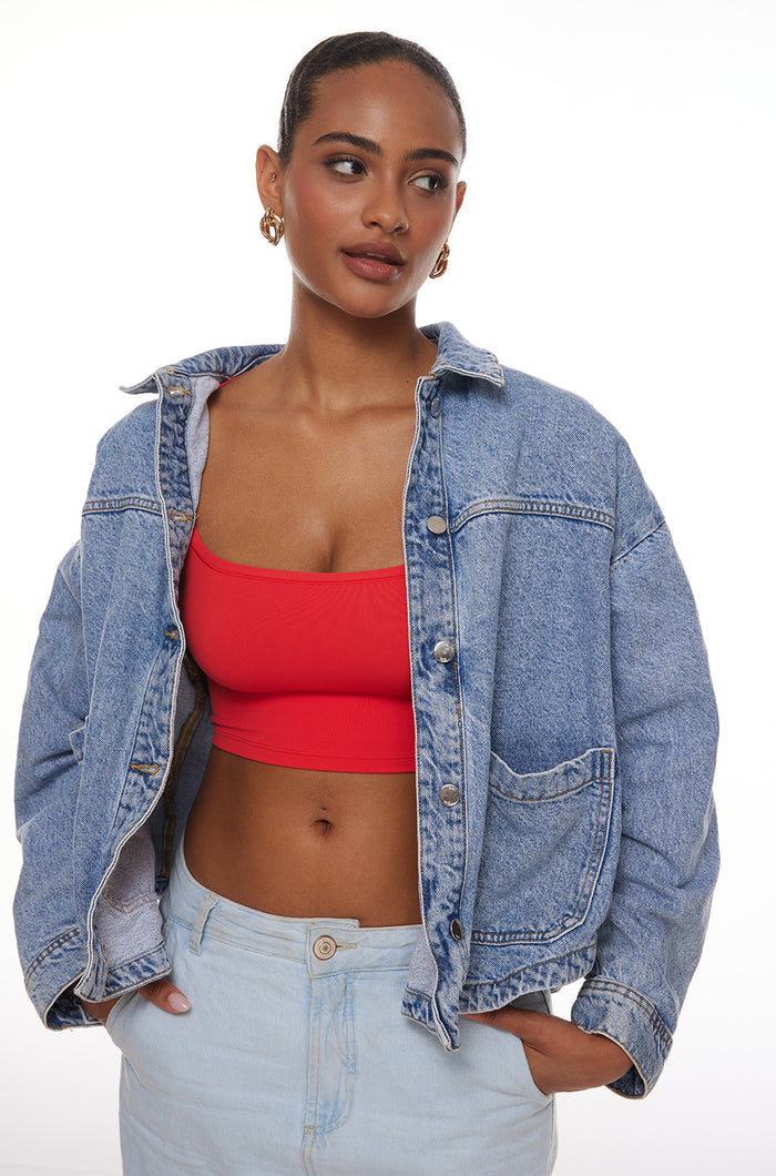 Sexy Square Neck Crop Top