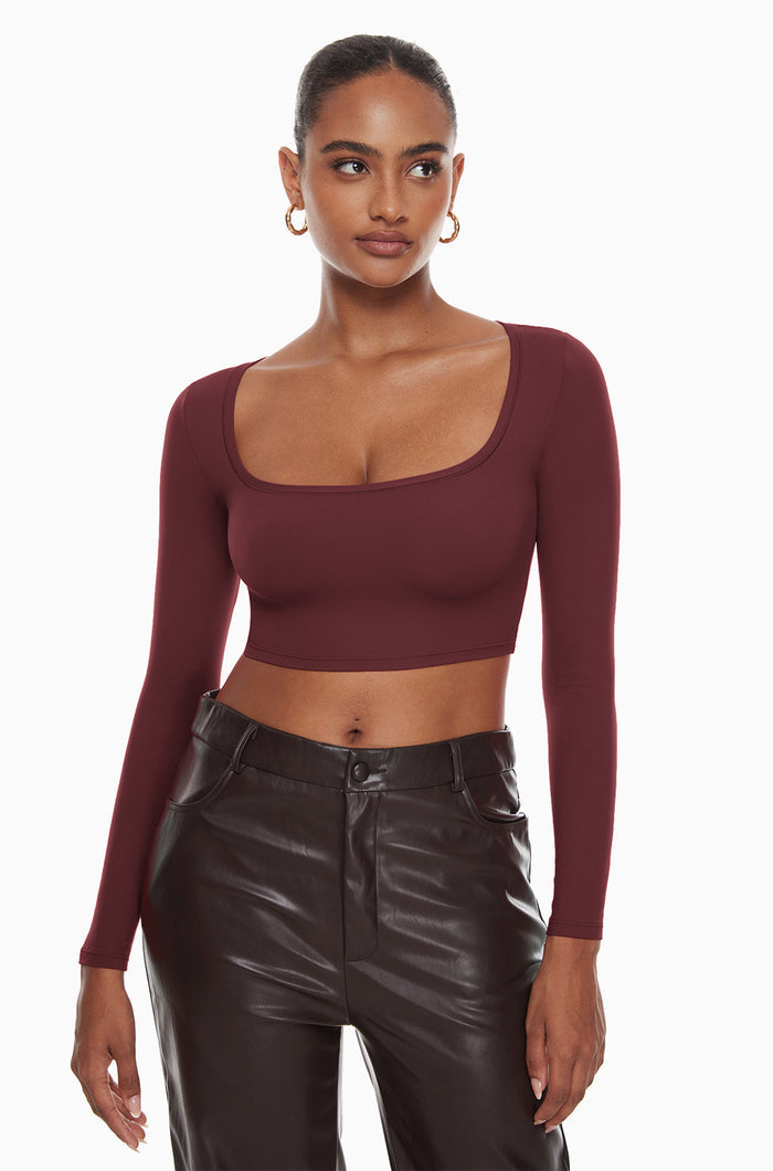 Sexy Square Neck Crop Top
