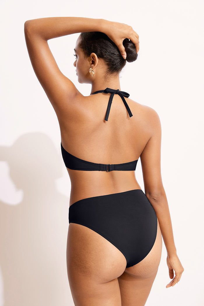 Women's Sexy Strapless Bandeau Bikini Top Black