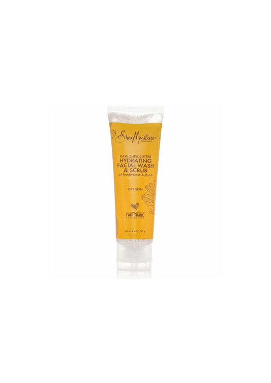 Shea Moisture Raw Shea Butter Hydrating Facial Wash & Scrub 113 g – Reiniging en Scrub voor het Gezicht