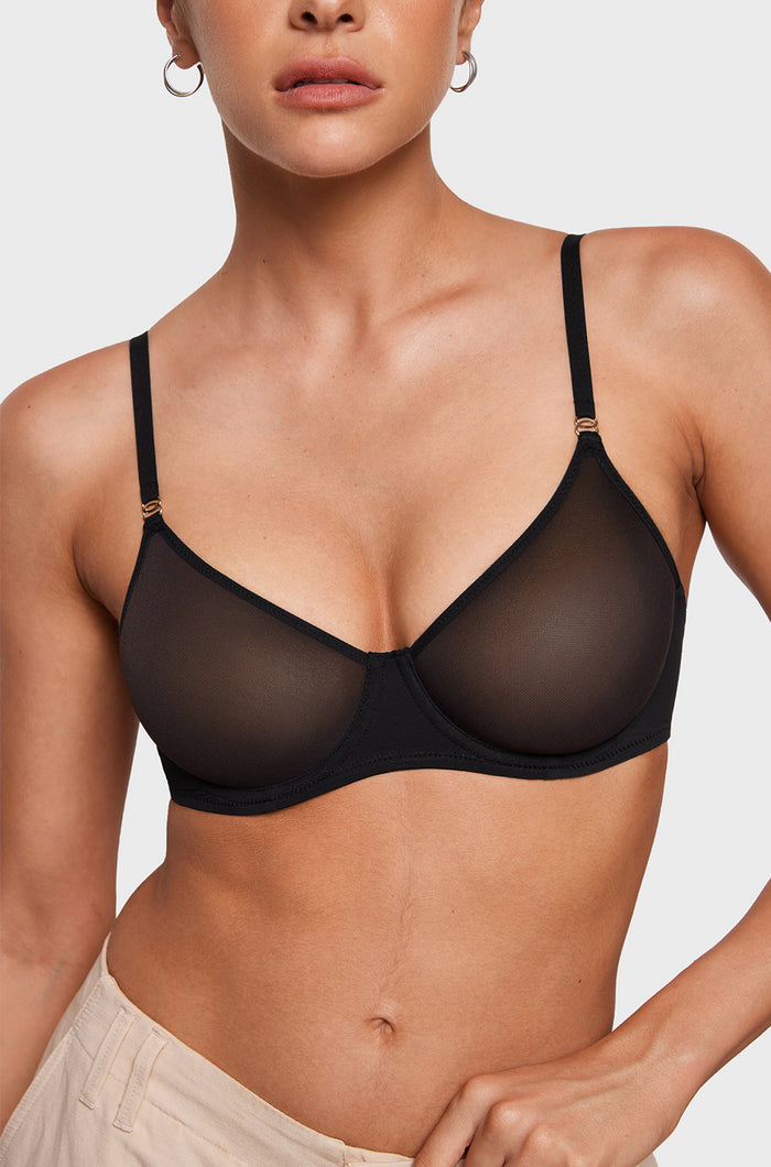 Sheer Mesh Demi Bra