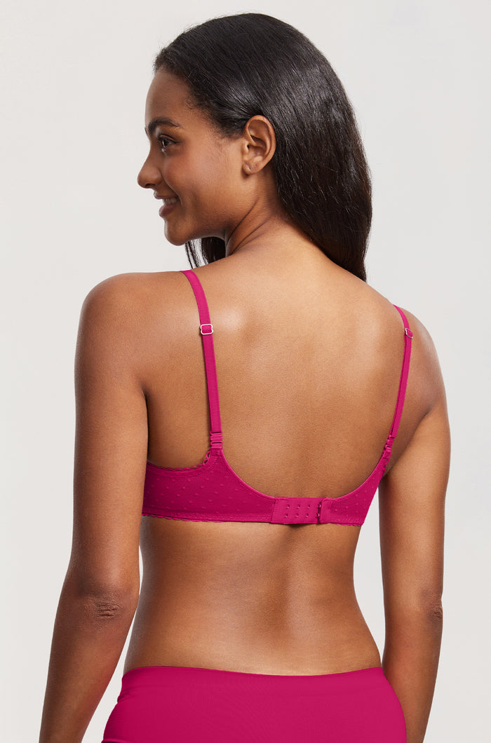 Sheer Mesh Lace Demi Bra