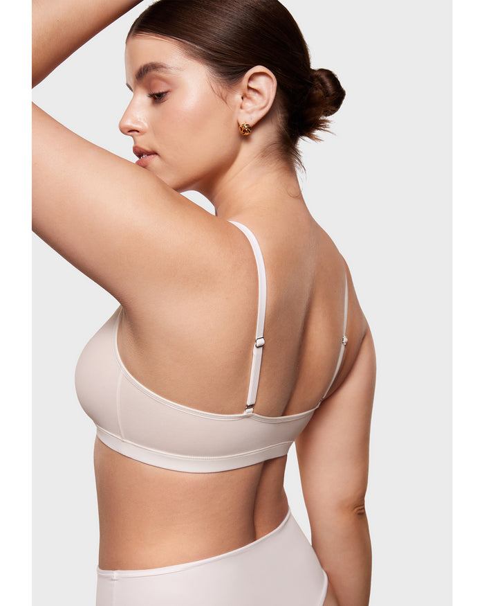 Sheer Mesh Scoop Bralette