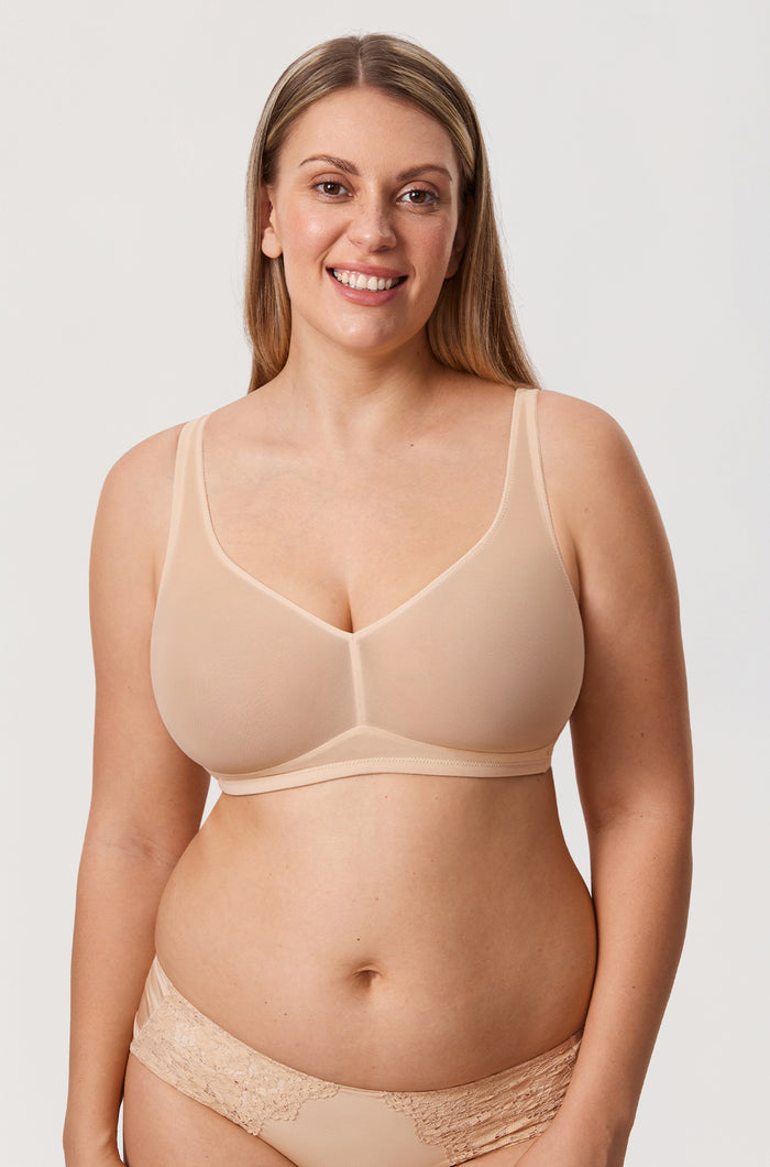 Sheer Mesh Wireless Bra