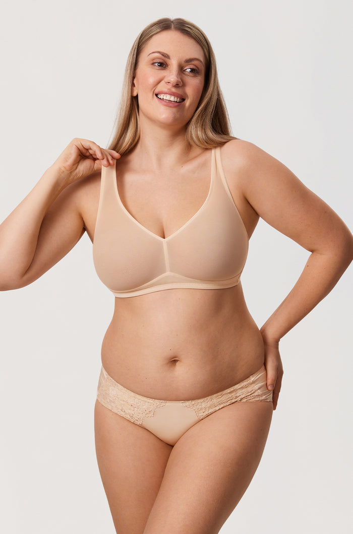 Sheer Mesh Wireless Bra