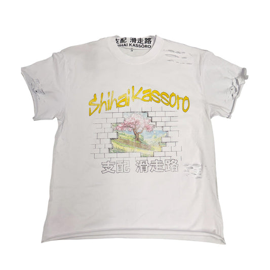 Shihai Kassori Brick Distressed T-Shirt