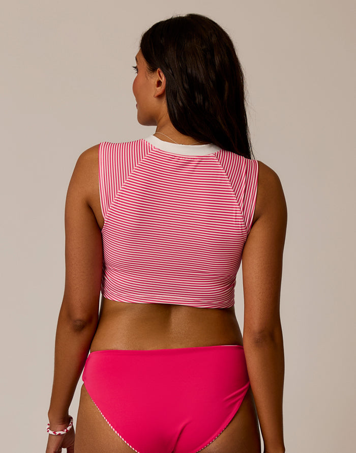 Shoreline Top: Melon Stripe w. Cloud