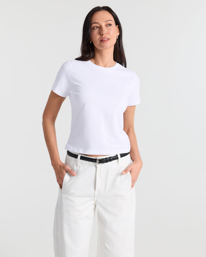 Short Sleeve Classic Crop T-Shirt