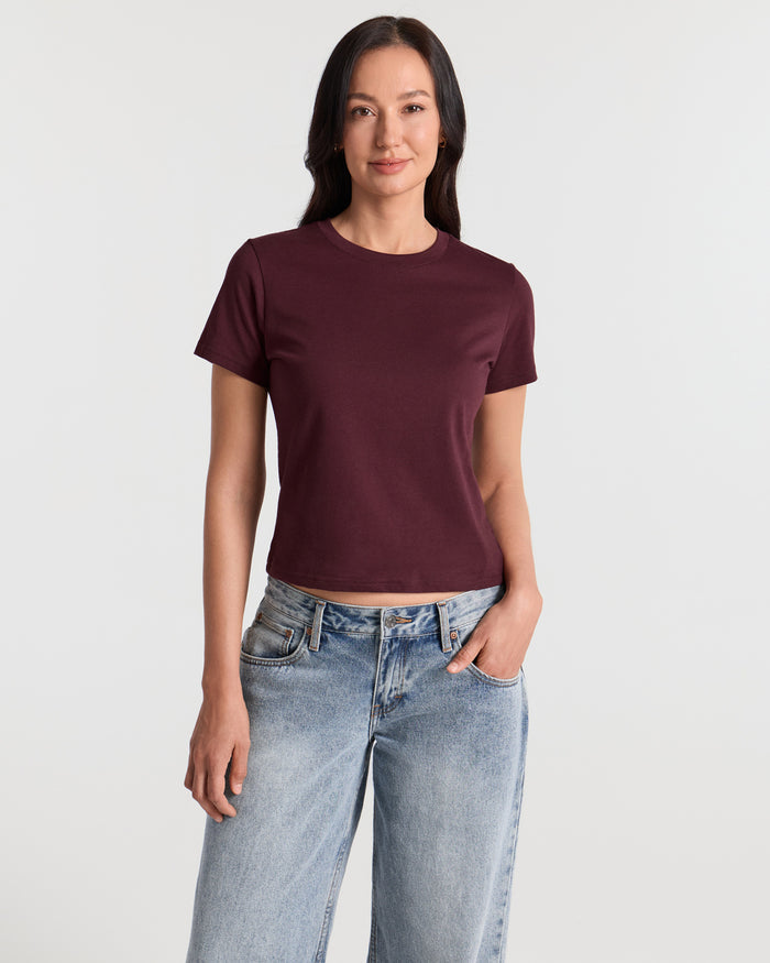 Short Sleeve Classic Crop T-Shirt