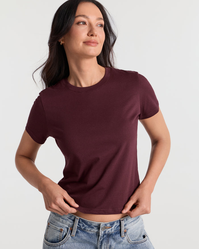 Short Sleeve Classic Crop T-Shirt