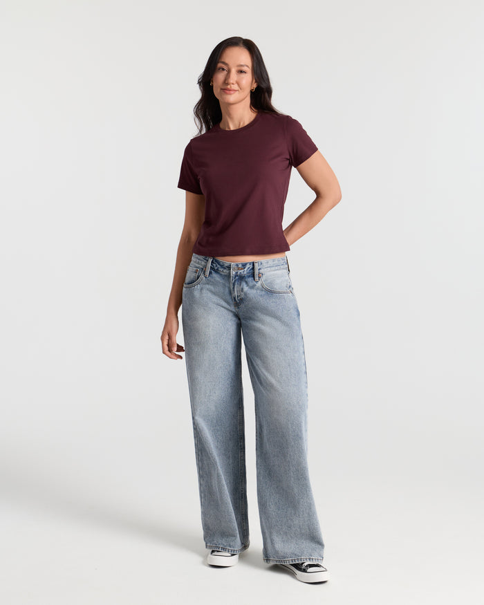 Short Sleeve Classic Crop T-Shirt