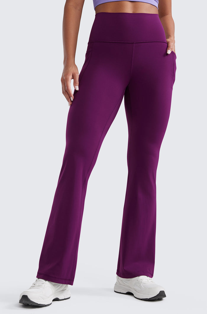 Side Pockets Flare Pants 31.5"