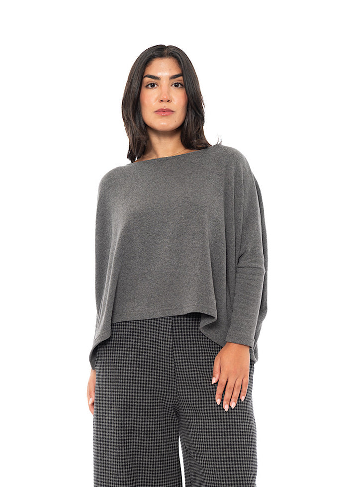 SIGNATURE COTTON-FLEECE KIRA PULLOVER