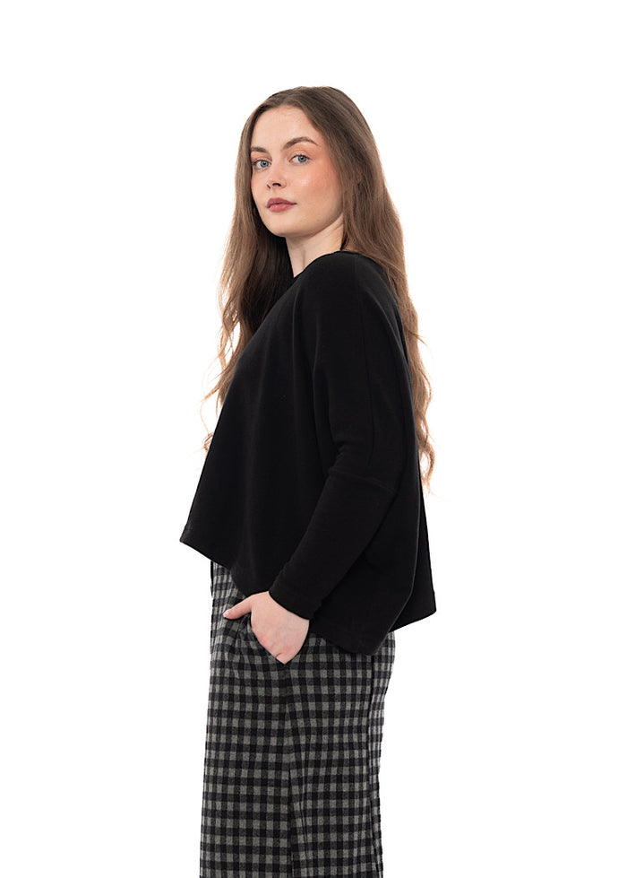 SIGNATURE COTTON-FLEECE KIRA PULLOVER