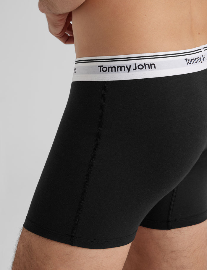 Signature Cotton Trunk 4"::Black