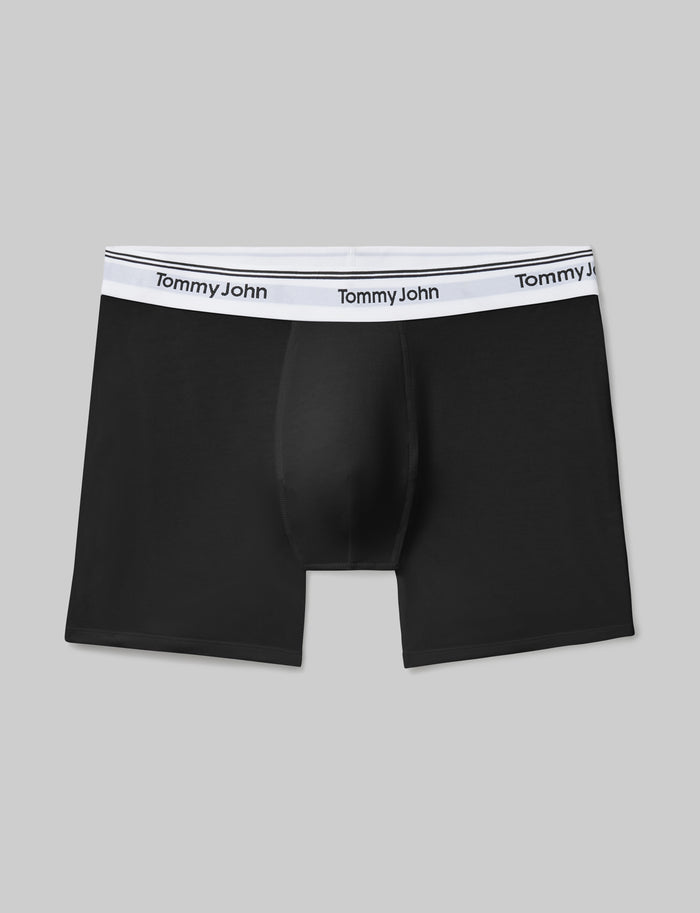 Signature Cotton Trunk 4"::Black::Swatch