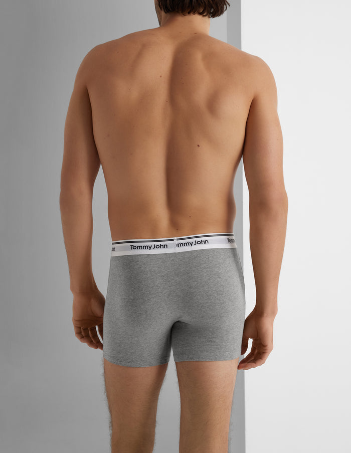 Signature Cotton Trunk 4"::Medium Heather Grey