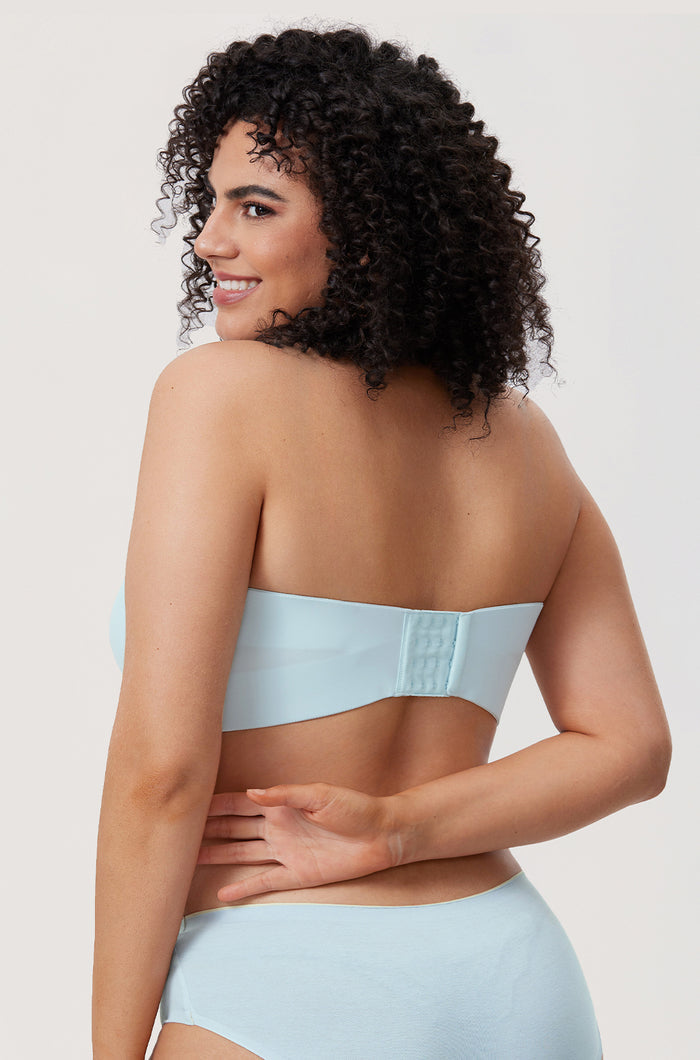 Women's Silicone-Free Strapless Bra Baby Blue